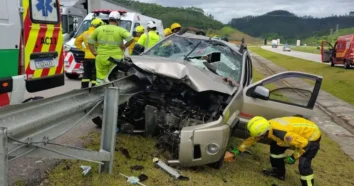 Acidente na BR-101 deixa idosos feridos em Biguaçu na quinta-feira