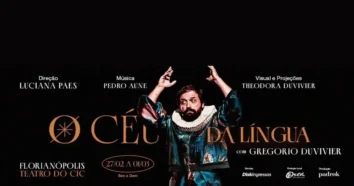 Gregório Duvivier apresenta O Céu da Língua no Teatro Ademir Rosa de 27 a 1º de março