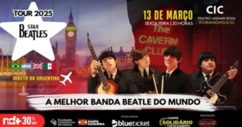 (Foto: Site Floripa / Divulgação) Show Star Beatles em Florianópolis no Teatro Ademir Rosa