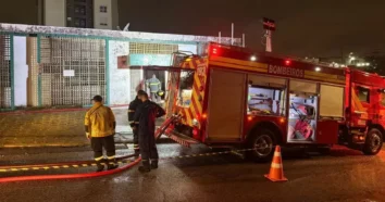 Incêndio na Comcap em Florianópolis deixa vigia hospitalizado